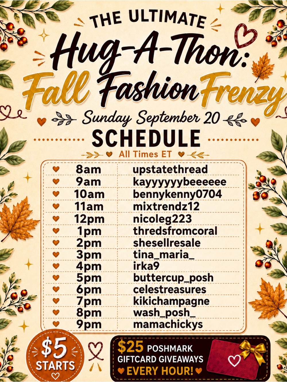 09/20 The Ultimate Hug-A-Thon | $5 Starts - Picture 2 of 2